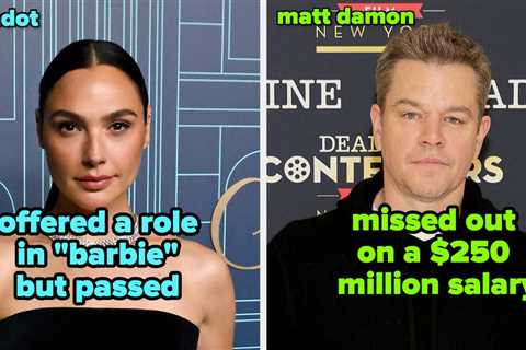 17 Celebs Who Said No Thanks To Roles That Ended Up Being Suuuper Popular