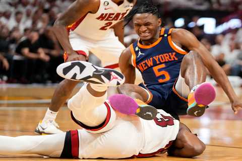 Knicks’ Immanuel Quickley ruled out for pivotal Game 4 with Heat