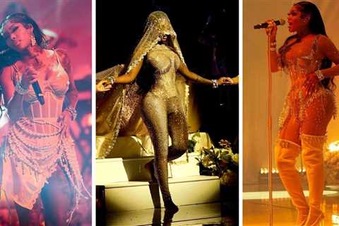 Summer Walker Performed at ‘The Clear Series’ tour in a Crystal Embellished Angel Brinks Catsuit..