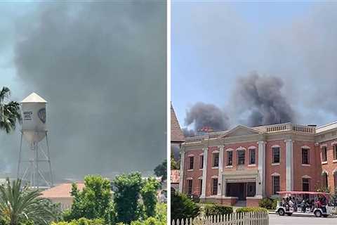 Fire Breaks Out on Warner Brothers Studio Lot, Black Smoke Fills Air