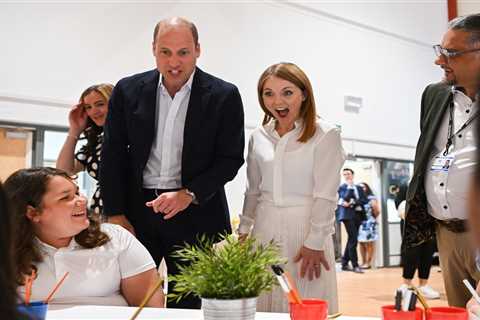 ﻿Prince William hugs Geri Horner as he calls £500k anti-homelessness scheme a ‘legacy’ to his mother