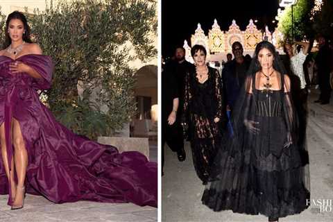 Fashion Bomb Celeb: Dolce & Gabbana Ambassador Kim Kardashian Wore Two Iconic D&G Gowns to their..