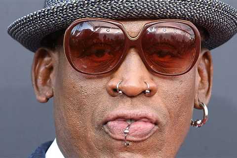 Dennis Rodman Got A Very, Very Large Cheek Tattoo Of His Girlfriend And It's Certainly Something