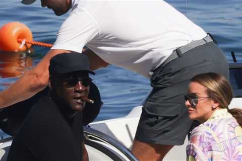 Michael Jordan Puffs Cigar On Boat In Italy, Carefree After 'Traumatizing' Larsa