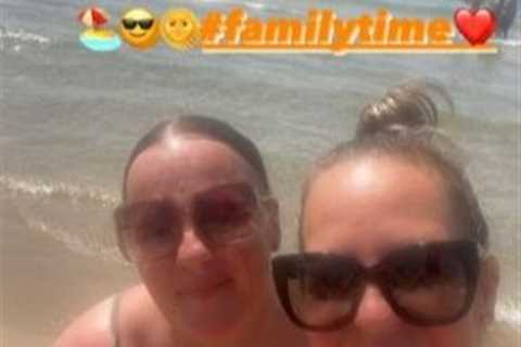 Inside EastEnders star Lorraine Stanley’s family holiday with lookalike sister and new fiancé