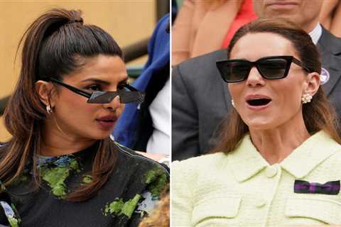 Royal fans spot Meghan Markle’s best friend sat inches away from Kate Middleton in Wimbledon royal..