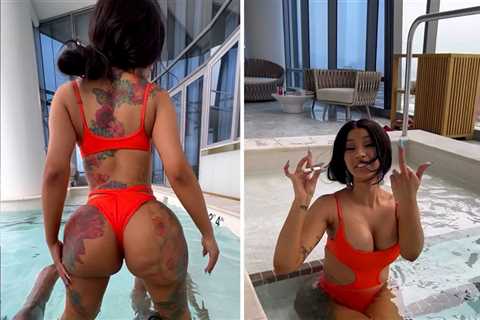 Cardi B Twerking Poolside Amid Las Vegas Police Battery Investigation