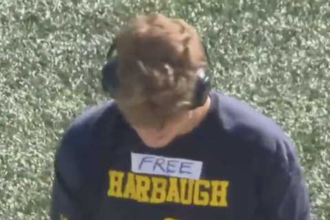 Michigan QB J.J. McCarthy wears shirt in support of suspended coach: ‘Free Harbaugh’