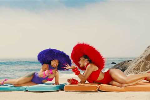 Life’s a Candy-Colored Beach in Cardi B and Megan Thee Stallion’s Eye-Popping ‘Bongos’ Video: Watch