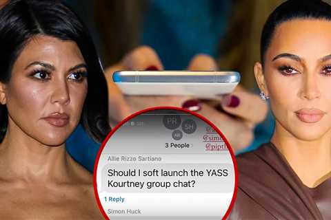 Kourtney Kardashian Shuts Down Kim's Group Chat Claim, Friends Back Her