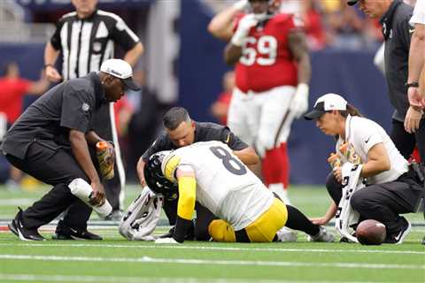 Steelers quarterback Kenny Pickett exits game with knee injury