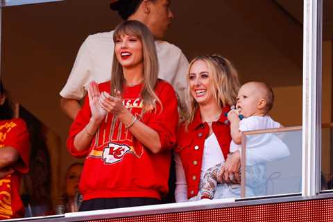 Taylor Swift Cozies Up With Brittany Mahomes & More NFL Wives in New Pics