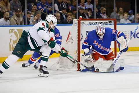 Louis Domingue steps up as Rangers continue rolling in win over Wild