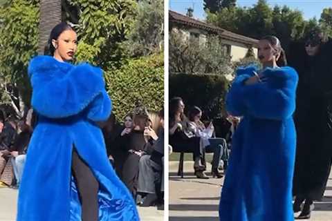 Cardi B Makes Runway Debut at Balenciaga Show in Front of Star-Studded Crowd