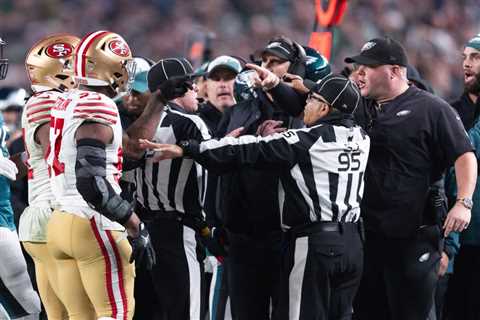 Eagles security boss Big Dom, 49ers’ Dre Greenlaw bury hatchet after sideline altercation