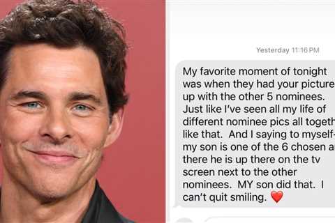 James Marsden's Mom's Text Message To Him Is Going Viral