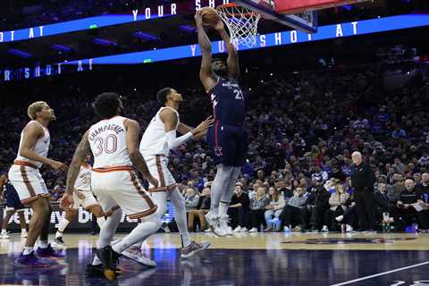 Joel Embiid posts franchise-record 70 points in 76ers’ win over Spurs