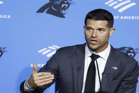 Panthers coach Dave Canales tears up while thanking wife Lizzy: ‘She’s been everything to me’