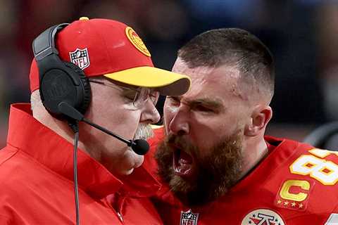 Travis Kelce Bumps Coach Andy Reid, Screams In Face After Chiefs Fumble