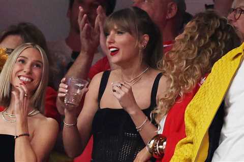 Watch Taylor Swift Chug Her Drink Like a Pro at the 2024 Super Bowl