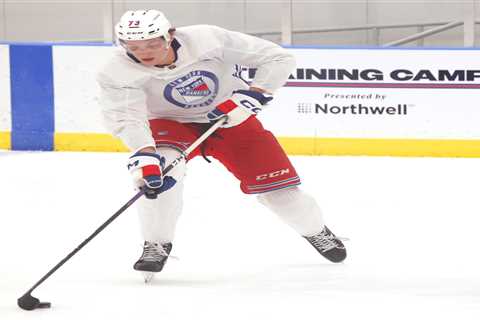 Rangers’ Matt Rempe a healthy scratch after recall from AHL