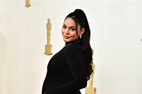 Vanessa Hudgens Revealed That She's Pregnant And Showed Off Her Baby Bump On The 2024 Oscars Red..