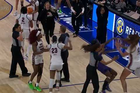 Flau’jae Johnson’s brother jumps on court, handcuffed during LSU-South Carolina fight