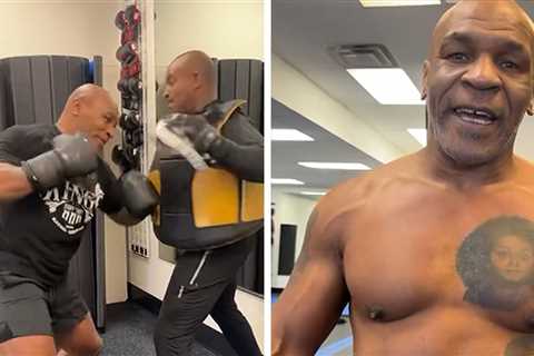 Mike Tyson Looks Violent In First Training Session For Jake Paul Fight