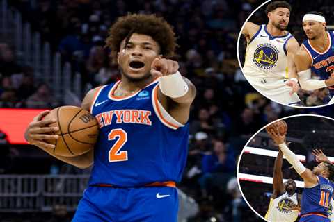 Miles McBride does it all in OG Anunoby’s absence as Knicks gut out win over Warriors