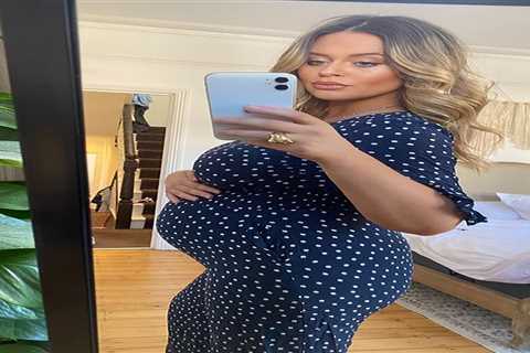 Pregnant Emily Atack Flaunts Baby Bump Ahead of Due Date