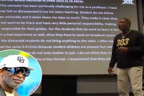 Deion Sanders lectures Colorado football team on classroom behavior after professor’s angry letter