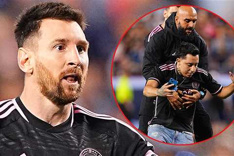 Lionel Messi's Bodyguard Sprints On Field Mid-Game, Tackles Fan