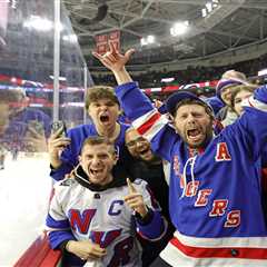 Rangers fans raucously celebrate inside — and outside — the Garden after Game 6 thriller