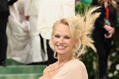 Pamela Anderson Attends First Met Gala Ever, Returns to Wearing Make-Up