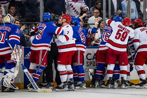 Rangers-Hurricanes Game 2 battle reaches new level for chippiness