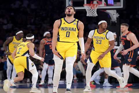 Tyrese Haliburton finally snaps out of shooting slump in Pacers’ Game 2 loss