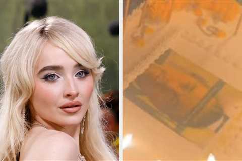 Sabrina Carpenter's 25th Birthday Cake Included A VERY Spicy Leonardo DiCaprio Meme