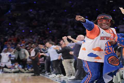 Spike Lee, Knicks fans go wild outside MSG after rout of Pacers: ‘Knicks in six!’