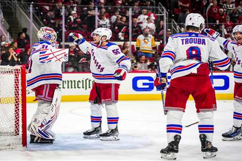 Igor Shesterkin’s stone-cold third-period stop preserved the Rangers’ wild rally