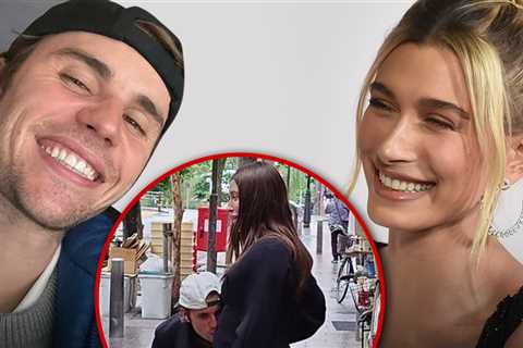 Justin Bieber Kisses Wife Hailey's Pregnant Belly in Japan