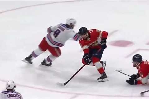 Rangers’ Jacob Trouba fined $5K for controversial elbow to Panthers’ Evan Rodrigues