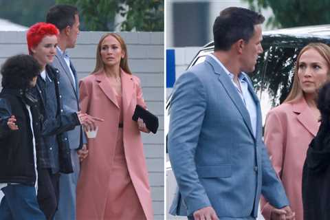 Ben Affleck & Jennifer Lopez Hold Hands in Public Again, But Look Tense