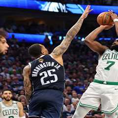 Celtics hold off Mavericks to grab 3-0 series lead in NBA Finals