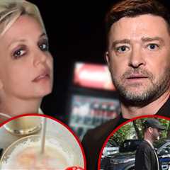 Britney Spears Shows Off a Cocktail After Justin Timberlake's DWI Arrest