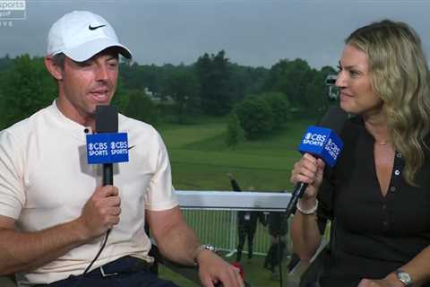 Rory McIlroy, Amanda Balionis all smiles in interview after dating rumors surfaced