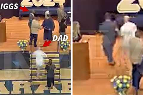 New Video of Dad Rushing Daughter's Graduation Stage, Interview with Cops