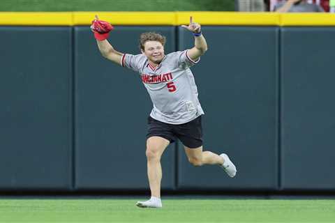 Reds fan does backflip on field before getting tased by authorities