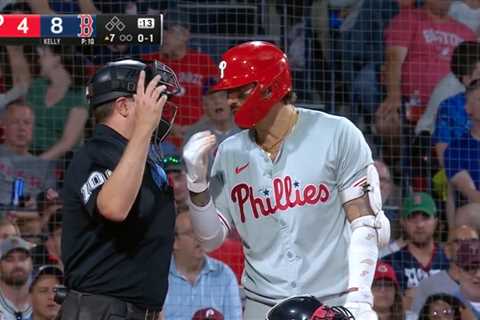 Phillies’ Nick Castellanos implores ump to ‘f–king speak up’ after pitch clock violation