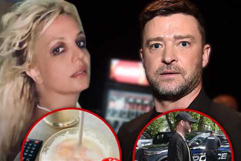 Britney Spears Shows Off a Cocktail After Justin Timberlake's DWI Arrest