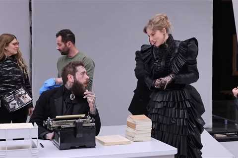 Watch Post Malone Freak Out Over How Typewriters Work in Taylor Swift’s ‘Fortnight’..